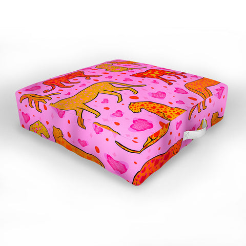 Doodle By Meg Valentine Leopard Print Outdoor Floor Cushion