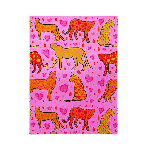 Doodle By Meg Valentine Leopard Print Poster