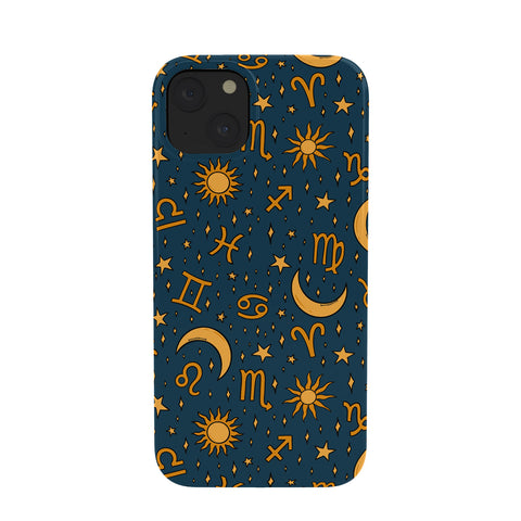 Doodle By Meg Zodiac Sun Star Print Navy Phone Case