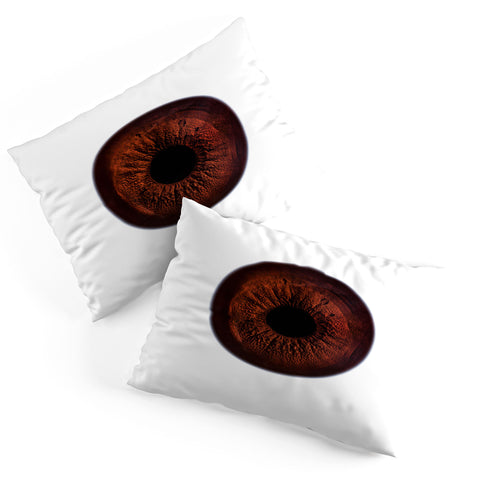 Elena Kulikova Eye See Dark Brown Pillow Shams