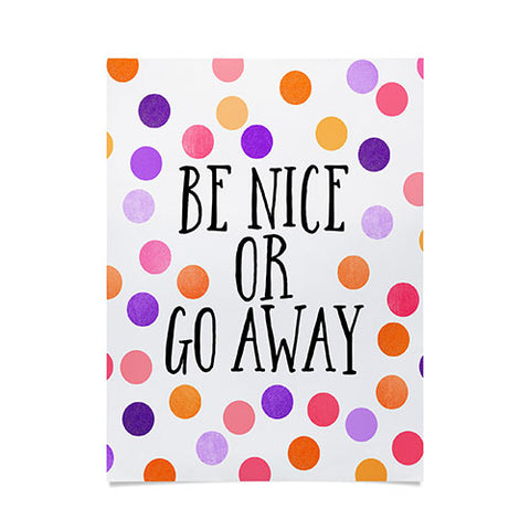 Elisabeth Fredriksson Be Nice Or Go Away Poster
