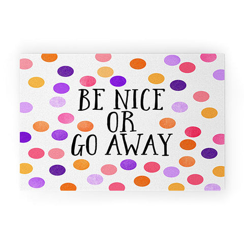 Elisabeth Fredriksson Be Nice Or Go Away Welcome Mat