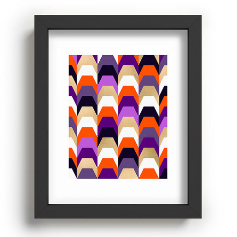 Elisabeth Fredriksson Stacks of Purple and Orange Recessed Framing Rectangle