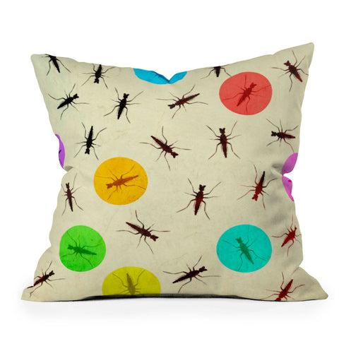 Elisabeth Fredriksson Tiny Insects Throw Pillow