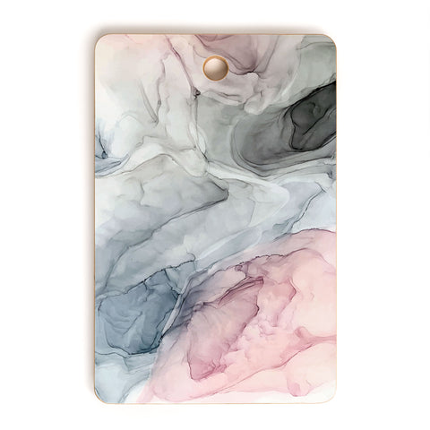 Elizabeth Karlson Pastel Blush Gray and Blue Cutting Board Rectangle