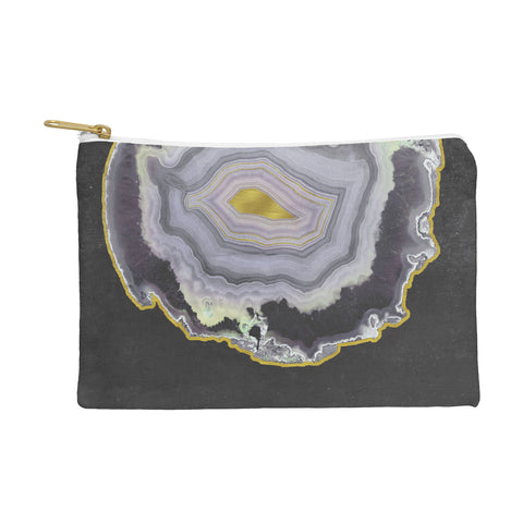 Emanuela Carratoni Black and Gold Agate Pouch