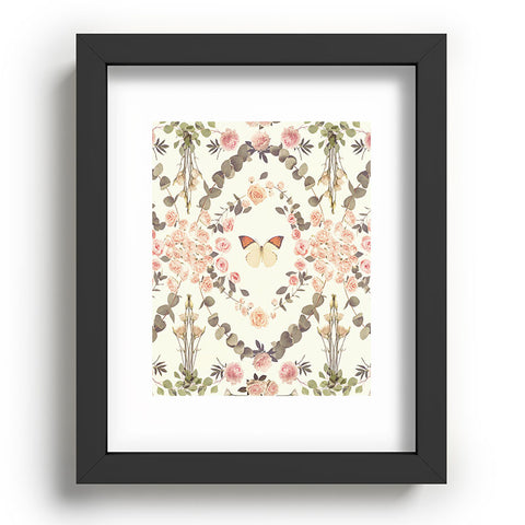 Emanuela Carratoni Butterfly Spring Theme Recessed Framing Rectangle