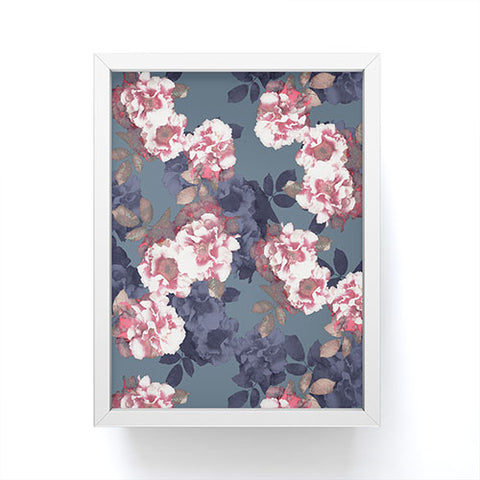 Emanuela Carratoni Moody Florals Framed Mini Art Print