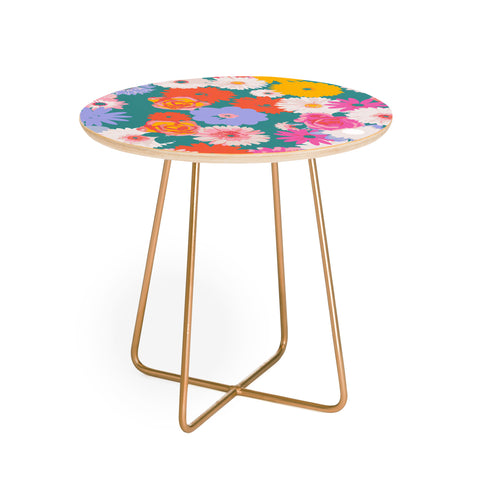 Emanuela Carratoni Pop Floral Mix Round Side Table