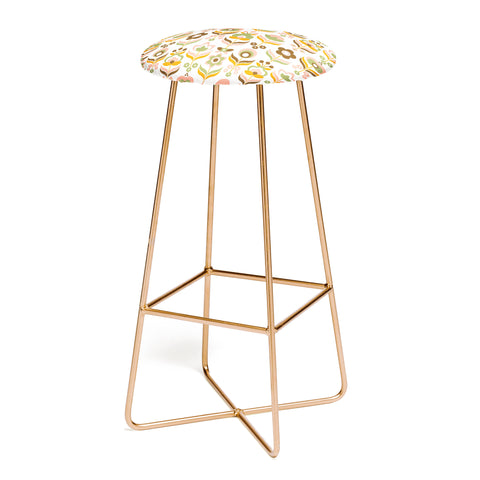 Emanuela Carratoni Retro Flowers Mix Bar Stool