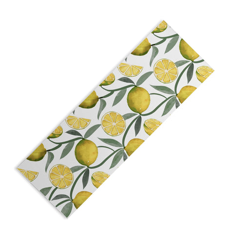 Emanuela Carratoni Vintage Lemons Yoga Mat
