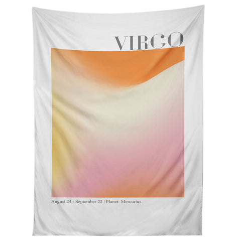 Emanuela Carratoni Virgo Zodiac Sign Gradient Tapestry