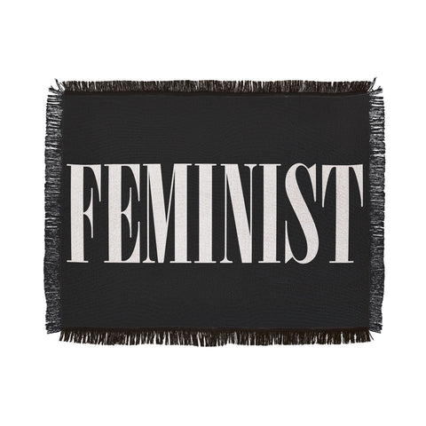 EnvyArt Feminist Throw Blanket