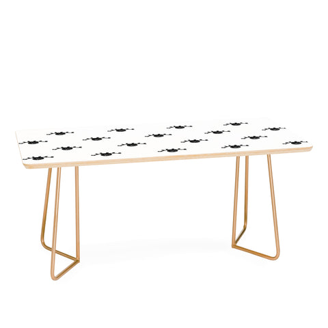 Erika Stallworth Inky Textured Eye Pattern Coffee Table