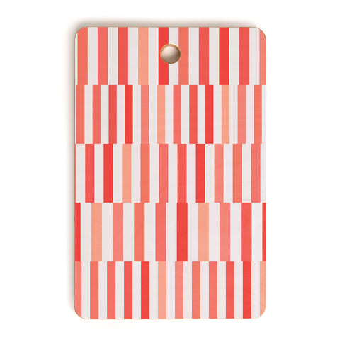 Fimbis Living Coral Stripes Cutting Board Rectangle
