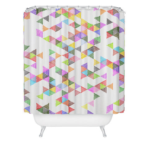 Fimbis Technicolour Raindrops Shower Curtain