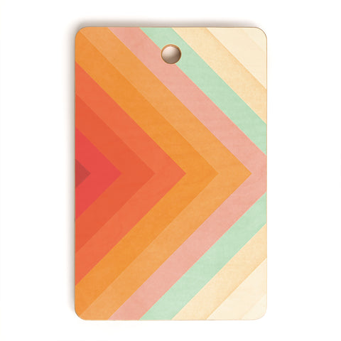 Florent Bodart Rainbow Chevrons Cutting Board Rectangle