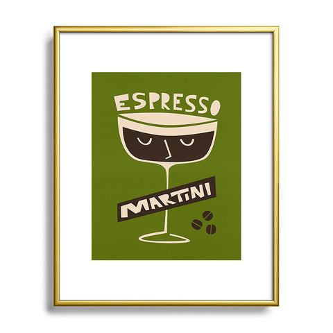 Fox And Velvet Espresso Martini Metal Framed Art Print