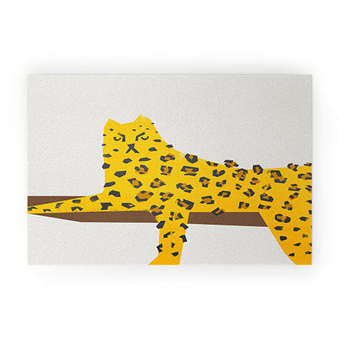 Fox And Velvet Leopard Lazy Welcome Mat