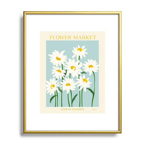 Gale Switzer Flower Market Oxeye daisies II Metal Framed Art Print