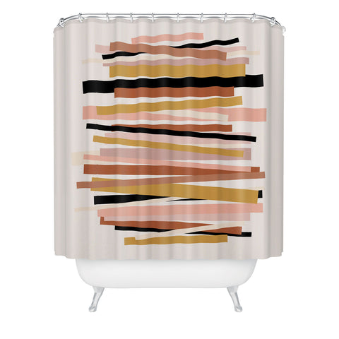 Gale Switzer Linear stack Shower Curtain