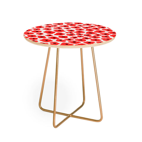 Garima Dhawan hydrangea 2 Round Side Table