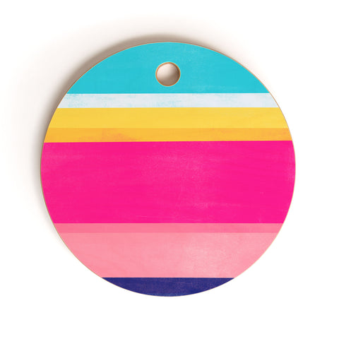 Garima Dhawan stripe study 7 Cutting Board Round