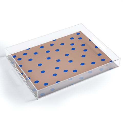 Garima Dhawan vintage dots 2 Acrylic Tray