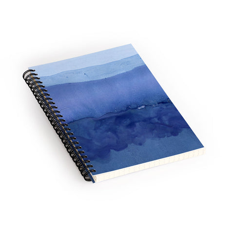 Georgiana Paraschiv Blue 019 Spiral Notebook