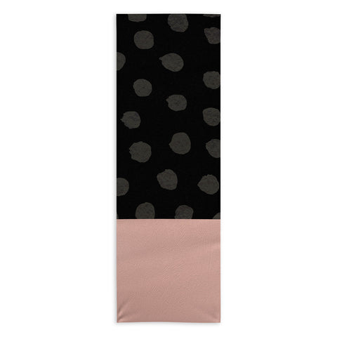 Georgiana Paraschiv Textured Dots Yoga Towel