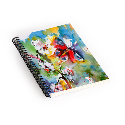 Ginette Fine Art Butterfly Flutter By Spiral Notebook