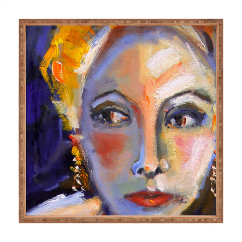 Ginette Fine Art Face 1 Square Tray