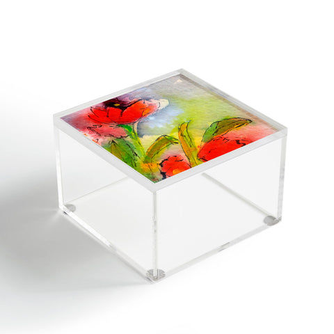 Ginette Fine Art Red Tulips 3 Acrylic Box