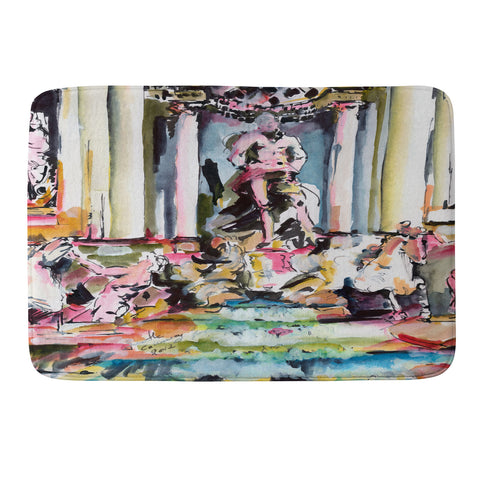 Ginette Fine Art Trevi Fountain Rome Italy 1 Memory Foam Bath Mat