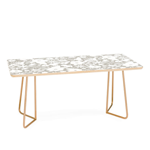 Heather Dutton Finley Floral Stone Coffee Table