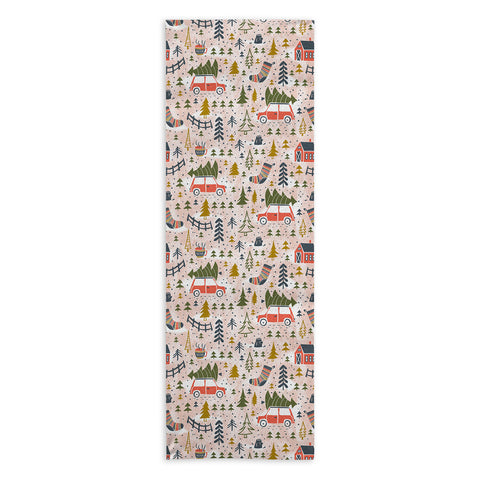 Heather Dutton Home For The Holidays Blush Yoga Towel