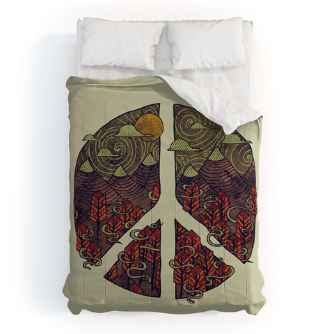 Hector Mansilla Peaceful Landscape Comforter