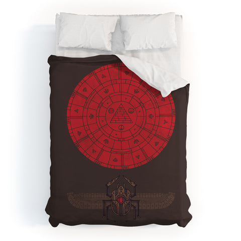 Hector Mansilla Sacred Sun Duvet Cover