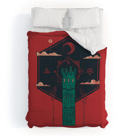 Hector Mansilla The Tower Duvet Cover