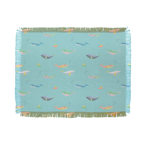 Hello Sayang A Whale of A Time Throw Blanket