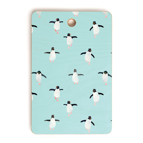 Hello Sayang Penguin Parade Cutting Board Rectangle