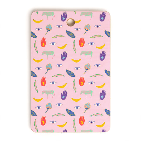 Hello Sayang WOW Pink Cutting Board Rectangle