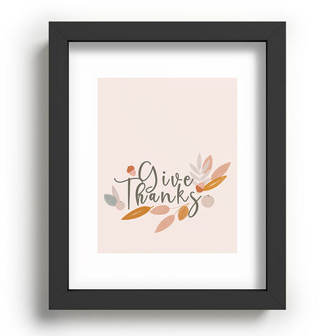 Hello Twiggs Give Thanks Celebration Recessed Framing Rectangle