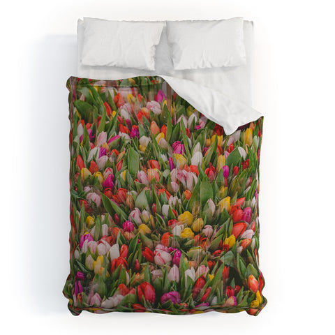 Hello Twiggs Rainbow Tulips Comforter
