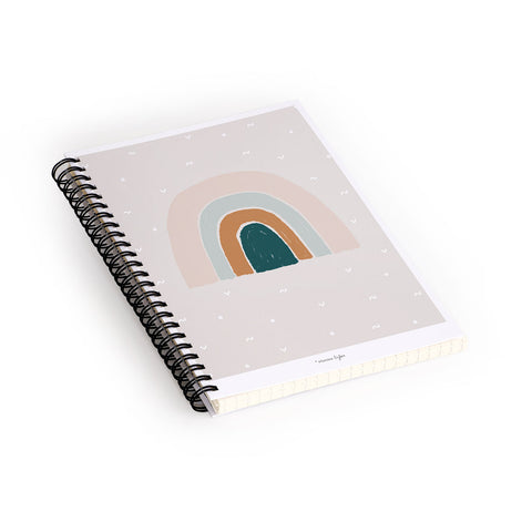Hello Twiggs Scandinavian Rainbow Spiral Notebook