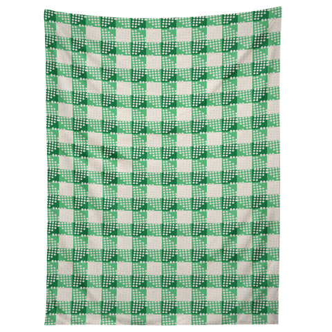 Holli Zollinger ANTHOLOGY OF PATTERN SEVILLE GINGHAM GREEN Tapestry