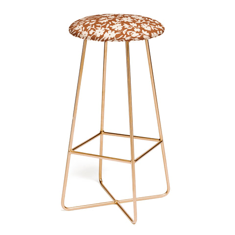 Holli Zollinger CERIE BOUQUET RUST Bar Stool