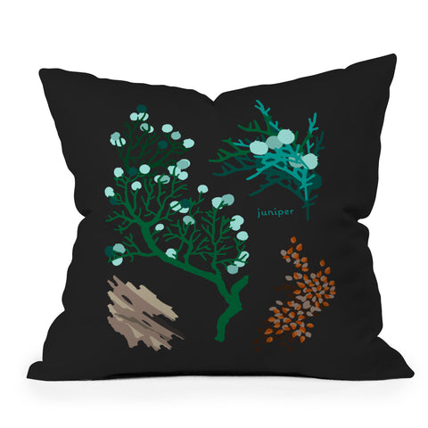 Holli Zollinger DESERT BOTANICAL JUNIPER Throw Pillow