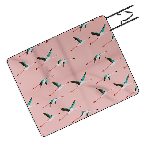 Holli Zollinger Flamingo Pink Picnic Blanket