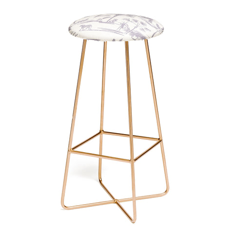 Holli Zollinger JUNGLE THRIVE GREY Bar Stool